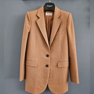 YSL Saint Laurent Classic Blazer tan sz 34/0